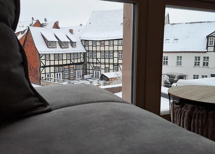 Lägenhet Ferienresidenzen Marktplatz - Exklusive Mit Fahrstuhl Quedlinburg